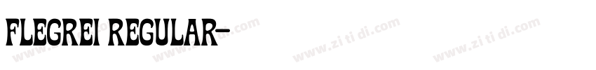 Flegrei Regular字体转换